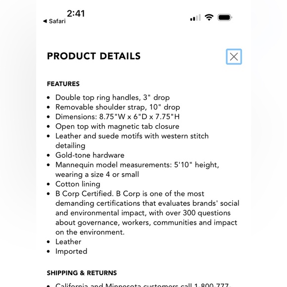 FARM Rio Brown Leather Tote with Embroidered Accents - Picture 7 of 7